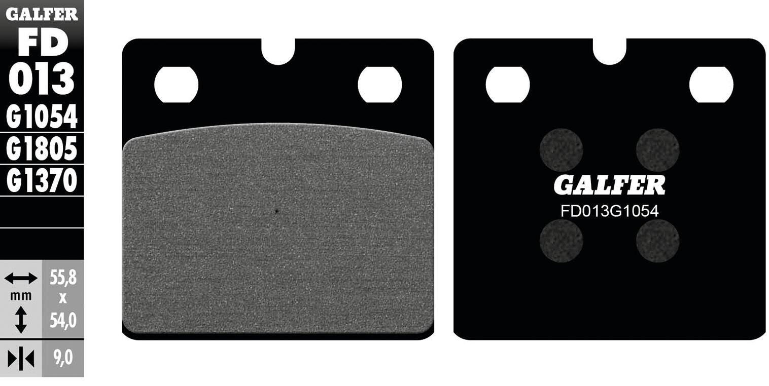 Galfer Competition FD465 G1554T Pastiglie Freno Galfer Competition Per MTB - Compatibili Con Hope E4, RX4, Shimano FD465 G1554T Pastiglie Freno Bici Da Corsa