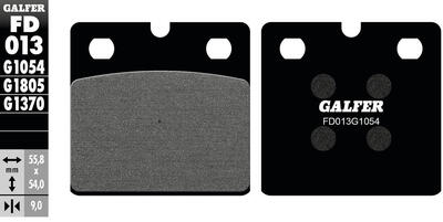 Galfer remblokken fd013 brake pad fd013 g1054 oragnic