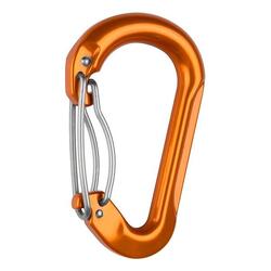 Mousqueton Grivel K3GH Plume HMS orange dure 44g Twin-Gate sécurité