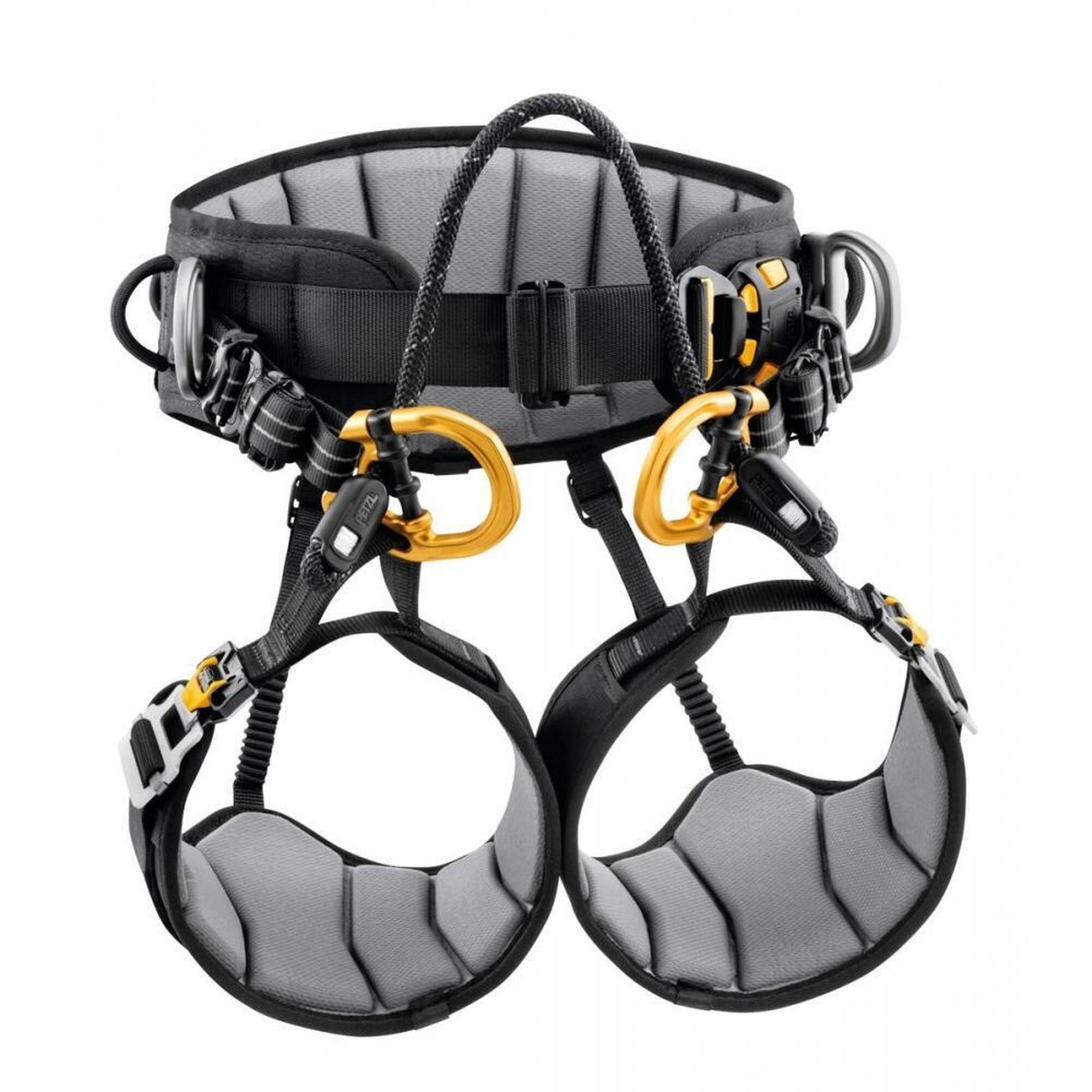 Petzl - Petzl Sequoia Harnais Cuissard Taille 1 Noir/jaune Ceinture Semi-rigide Fast - Harnais - Noir - No Size - Decathlon