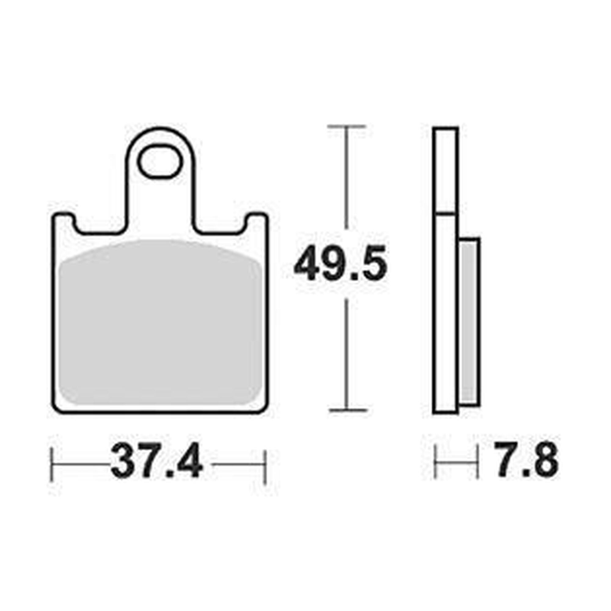 Klocki hamulcowe TRW MCB 789 SV z kompozytu metalowego