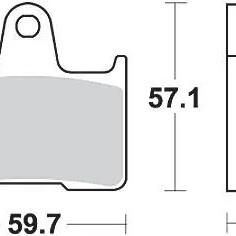 TRW MCB 729 Sintered Metal Bicycle Brake Pads.