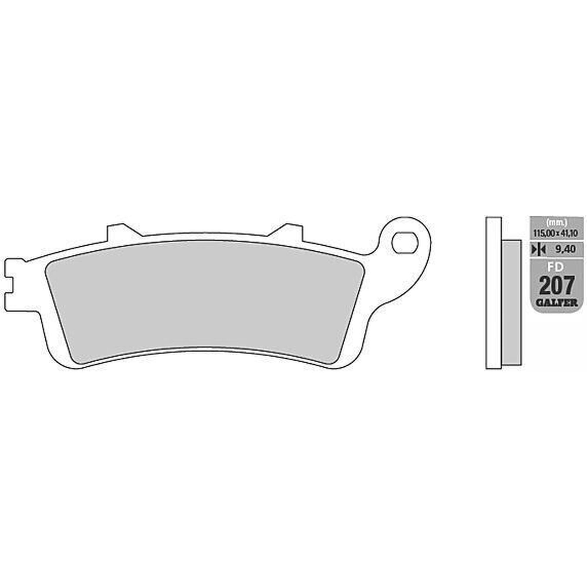 Plaquettes De Frein GALFER Avid Code R 2011 E-Bike - G1652 - Mixte Adulte