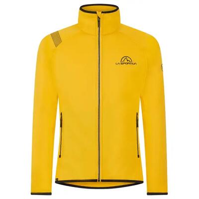 Giacca in pile La Sportiva Promo Fleece Uomo Slim Fit Nero-Giallo