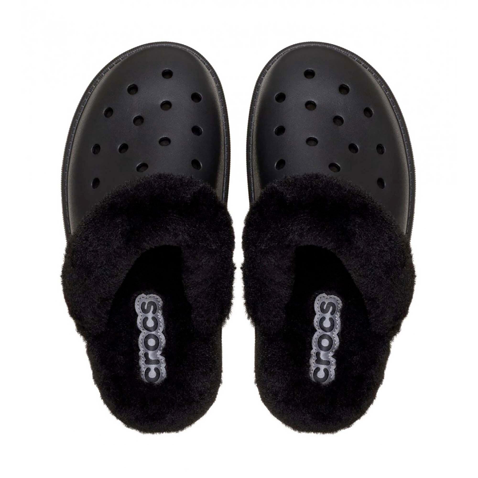 Kapcie Crocs CLASSIC FUZZ SCUFF SLIPPER 212143-001 3/6