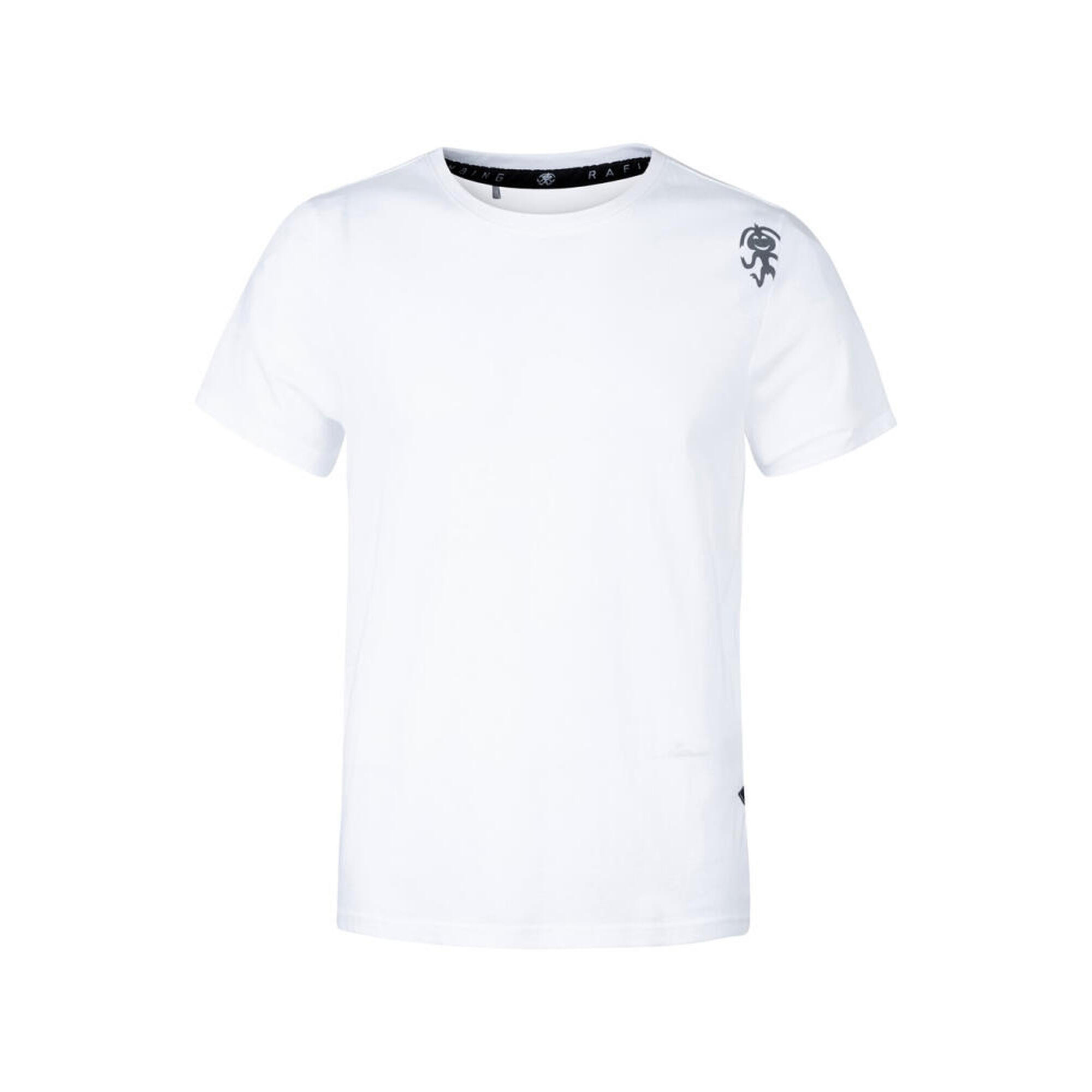 Rafiki - T-shirt Homme Rafiki Arcos Coton Bio Blanc Coupe Confortable Imprimé Escalade - T-shirt Manches Courtes - Blanc - Decathlon