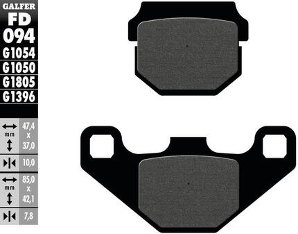 Galfer remblokken fd094 brake pad fd094 g1054 organic