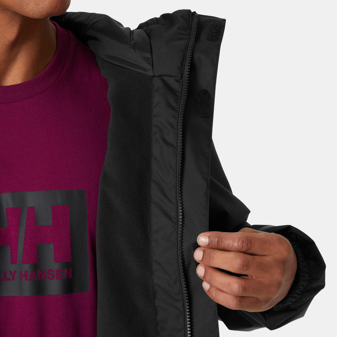 Giacca impermeabile con cappuccio Helly Hansen Vancouver Fleece Lined 6/7