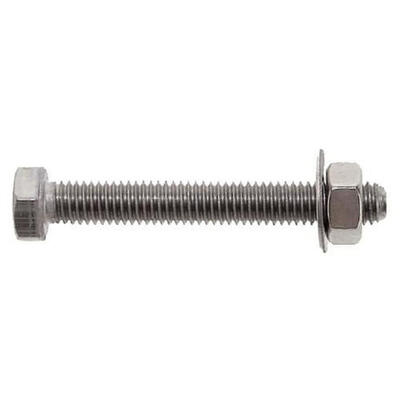 Bullone corona forcella Bofix acciaio inox M6-40 set completo 10 pz.