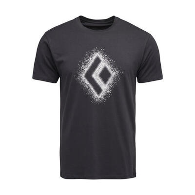 T-Shirt Uomo Black Diamond Chalked Up 2.0 Charcoal aderente traspirante