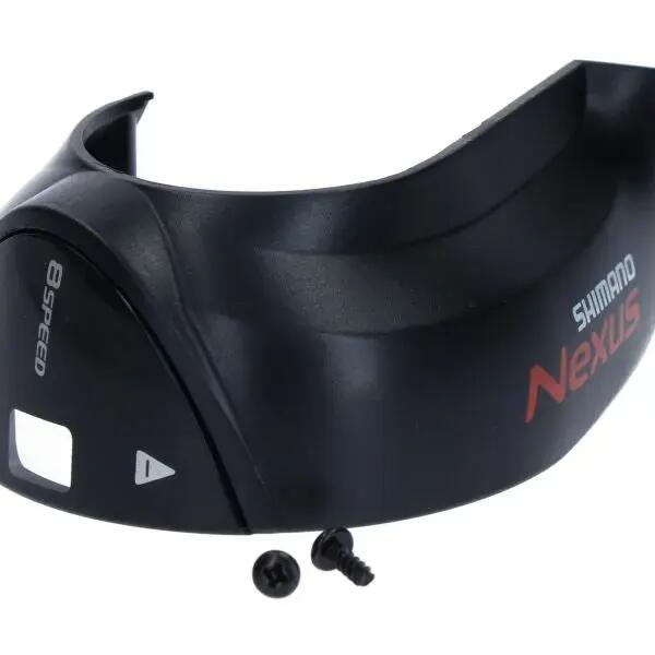 SHIMANO Nexus SL-C6000-8 indicator cover with mounting screws, silver.