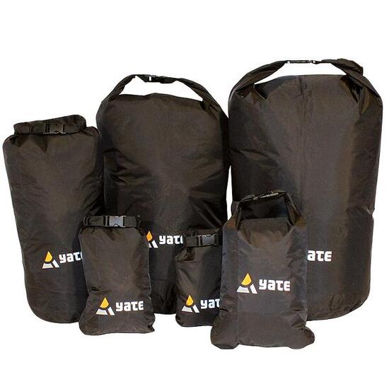 Sac étanche YATE Dry Bag nylon 70D 35 L noir compressible et léger