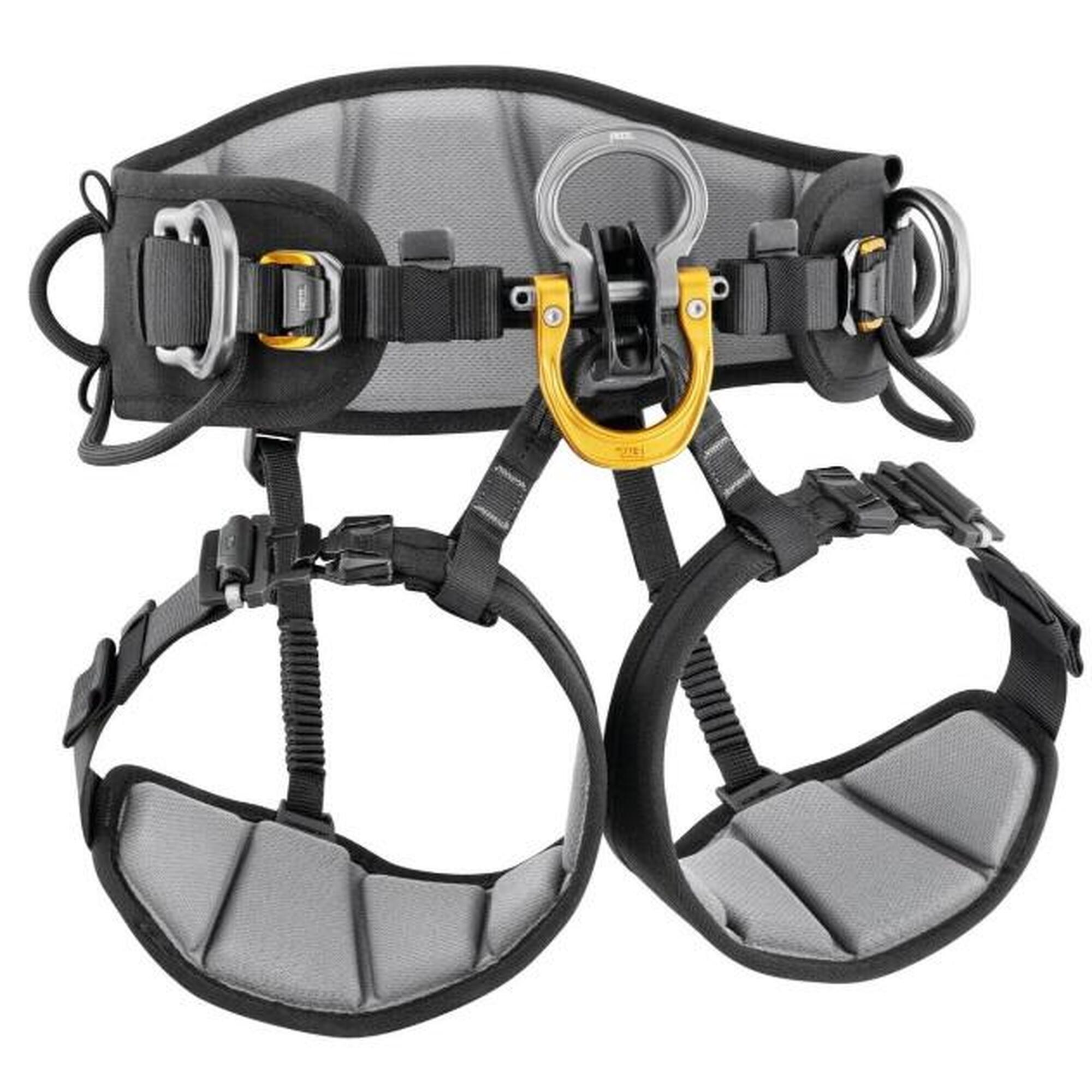 Petzl - Harnais Cuissard Petzl Astro Sit T2 Noir-jaune 7 Ports - Baudrier - Noir - No Size - Decathlon