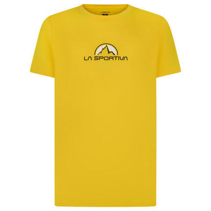T shirt La Sportiva Brand Tee Yellow XL coupe regular tissu léger respirant