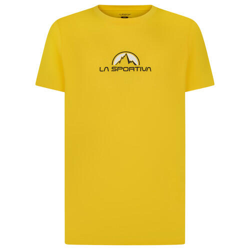 T shirt La Sportiva Brand Tee Yellow XL coupe regular tissu léger respirant