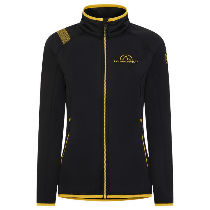 La Sportiva - Veste Polaire Femme La Sportiva Promo Fleece Noir/jaune Coupe Confort - Polaire - Noir - Decathlon