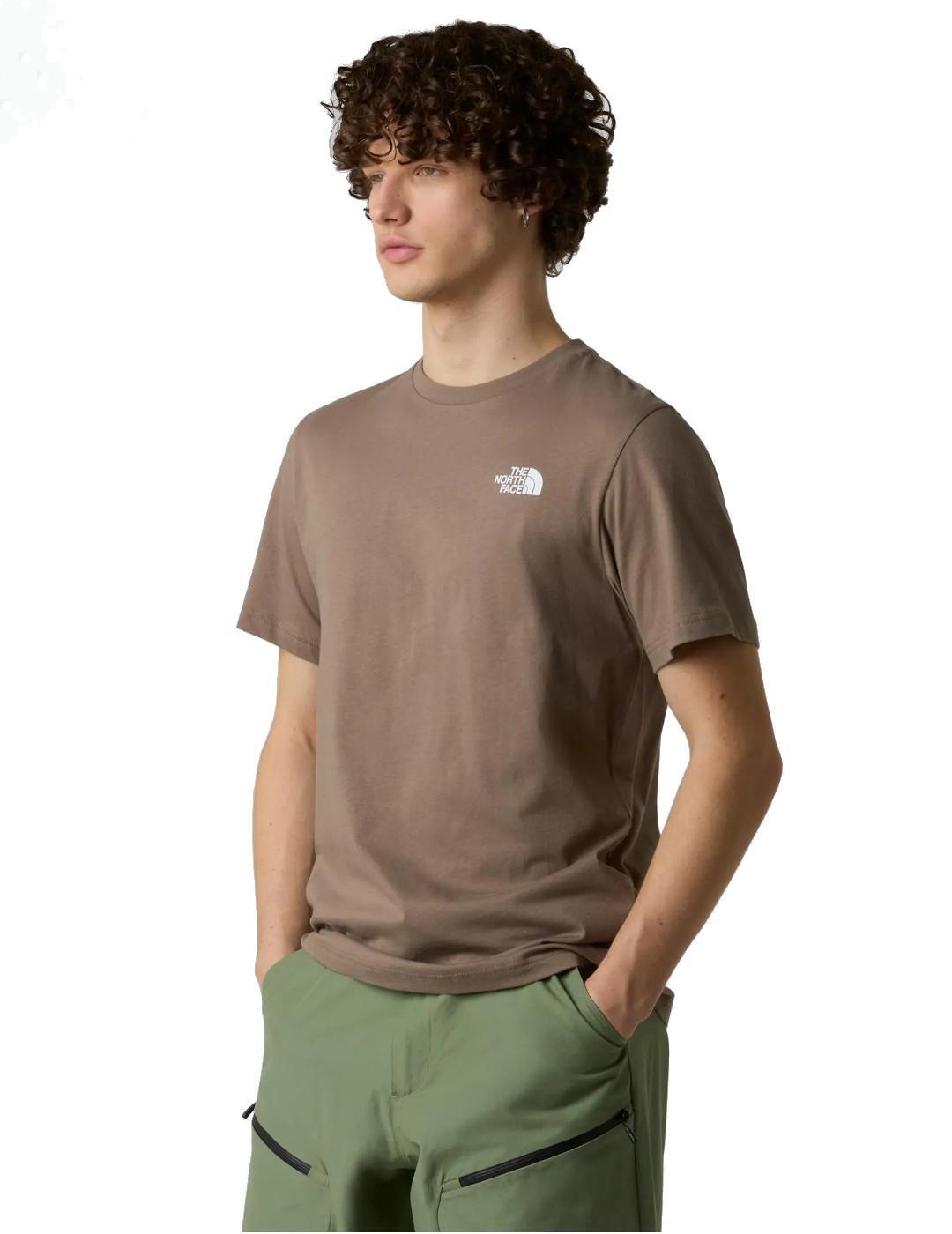 T-shirt pour homme The North Face Evolution Box Marron. 2/5