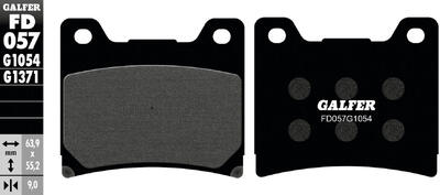 Galfer remblokken fd057 brake pad fd057 g1054 organic