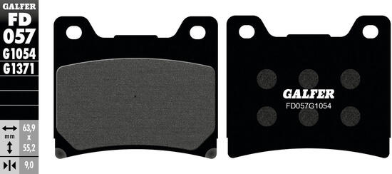 Galfer remblokken fd057 brake pad fd057 g1054 organic