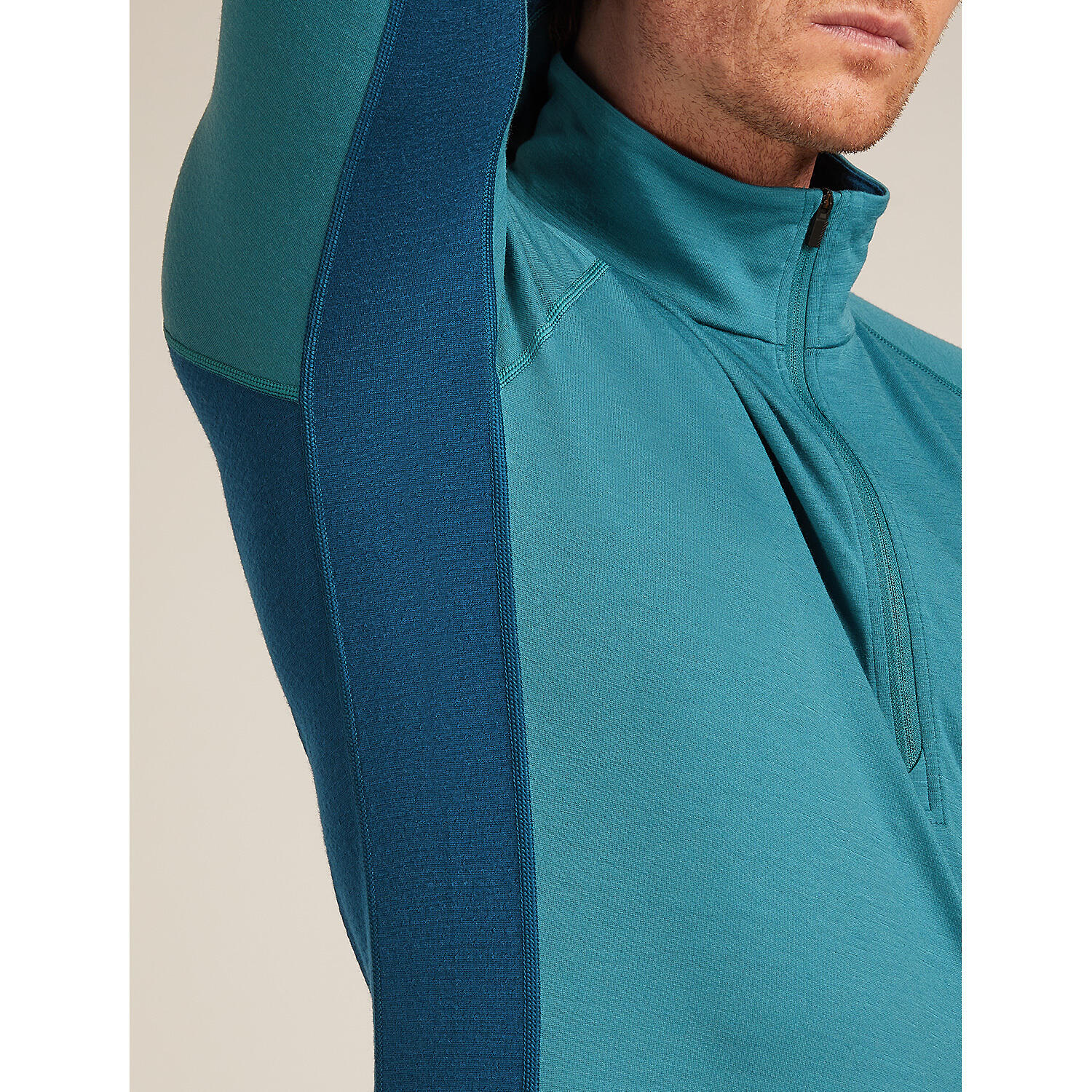 Herren Unterhemd Merino 200 ZoneKnit LS Half Zi 7/7