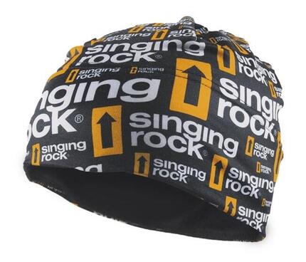 Bonnet fin Singing Rock microfibre 100% polyester noir respirant léger S-M L-XL