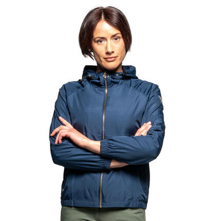 Wasserdichte Reitjacke mit Kapuze, Damen Flags&Cup Marana