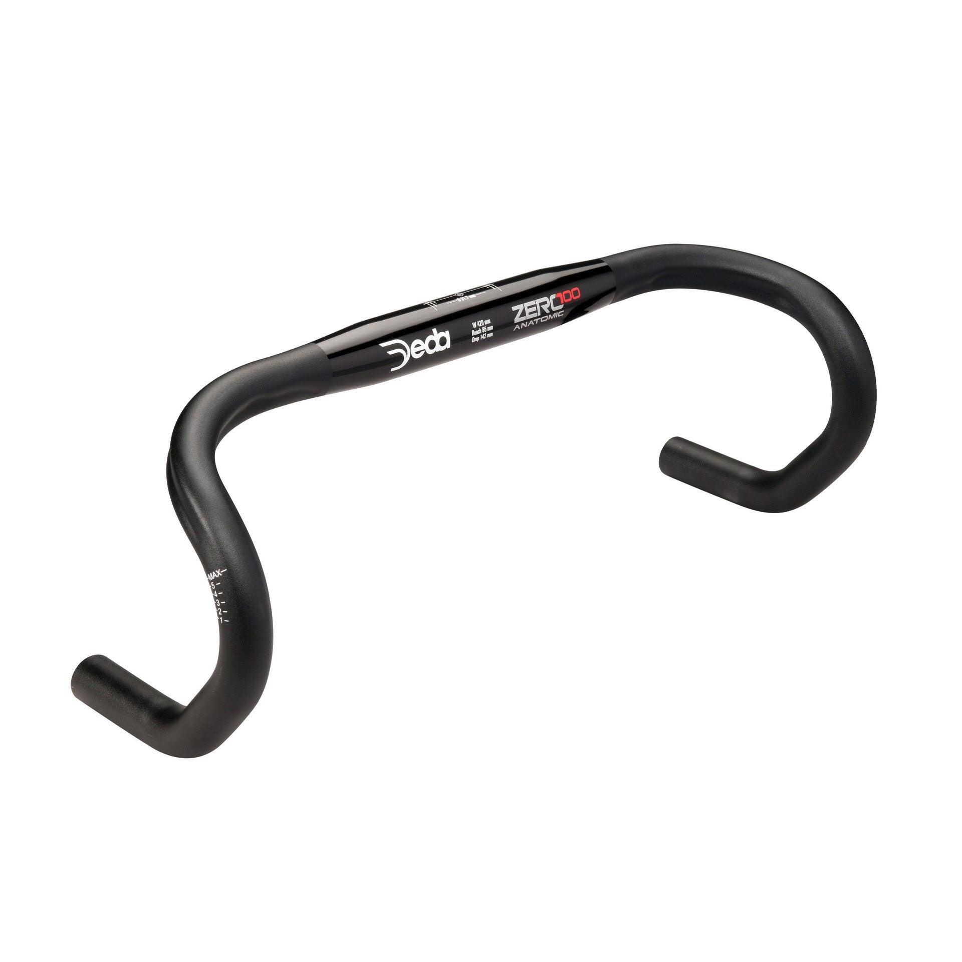 Deda Zero100 Anatomic kierownica 46 cm, aluminium 7075, czarna