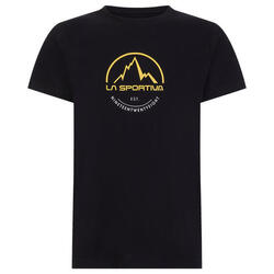 T‑shirt homme La Sportiva Logo Tee 100% coton noir Regular Fit grand logo
