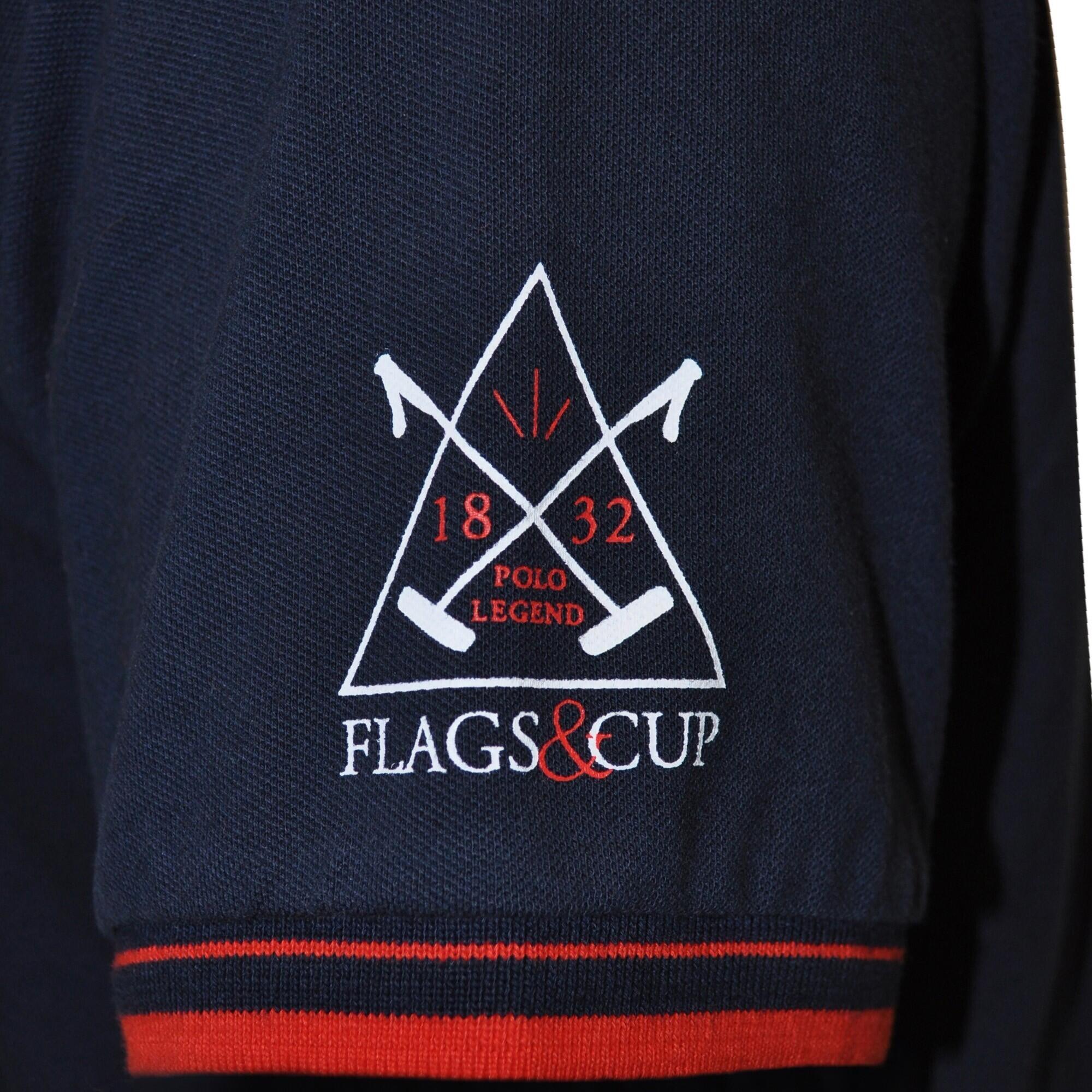 Dziecięca jeździecka koszulka polo Flags&Cup Oyon 3/3
