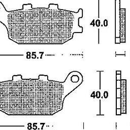 TRW MCB 634 Brake Pads (One Size) - Bicycle Replacement