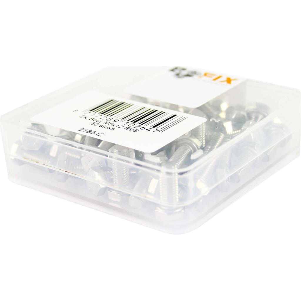 Bofix FIXX-MEER Hexagon Bolts M5x12 – 50 Pieces in Stainless Steel