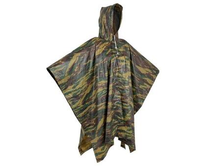 Regenponcho Yate PVC Camouflage, 127x196 cm, leicht, faltbar mit Kapuze