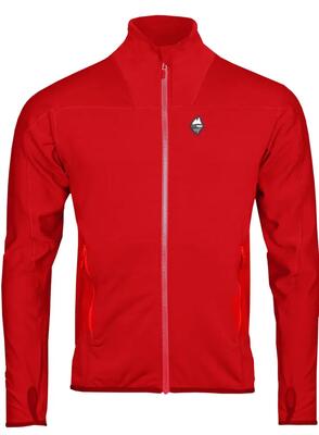 Felpa tecnica uomo High Point Elektron 6.0 rossa slim interno spazzolato