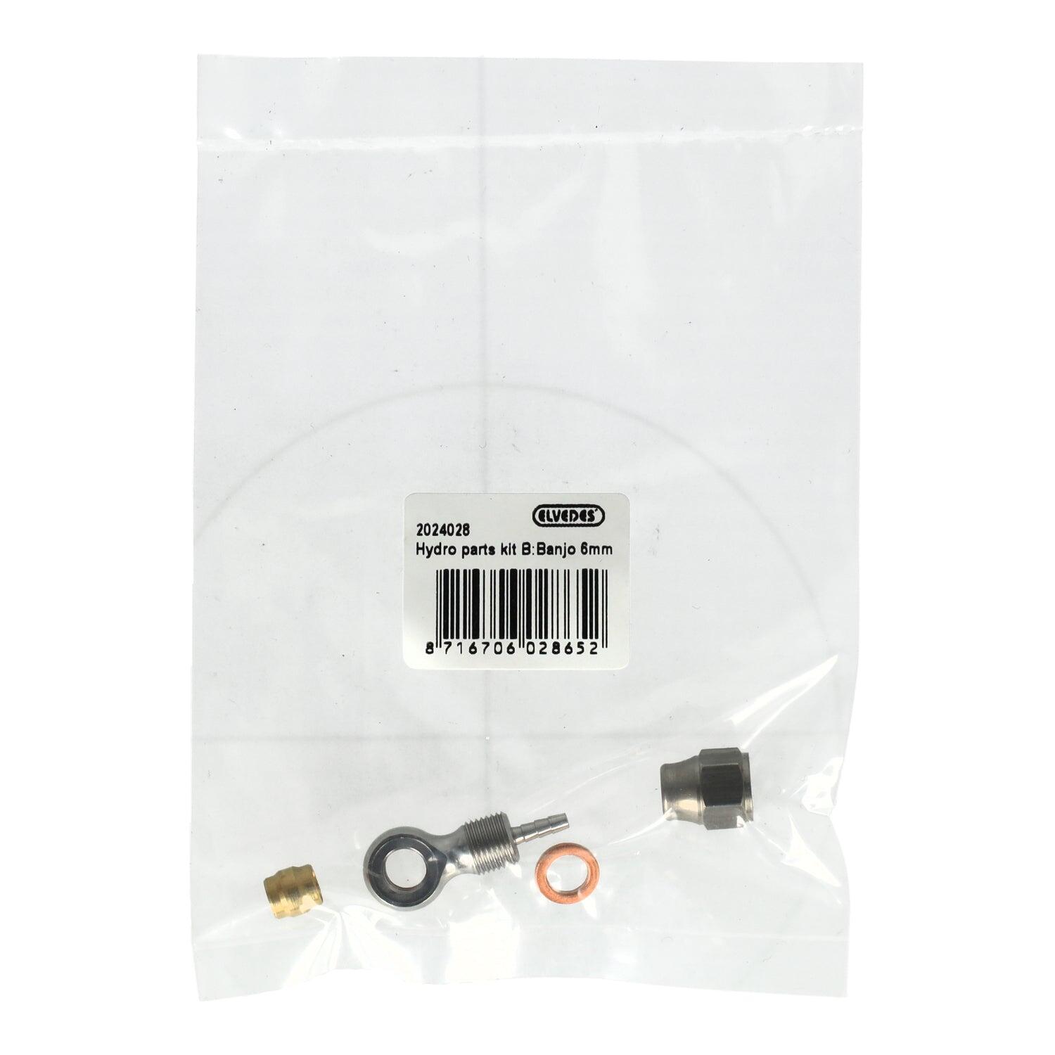 ELVEDES Elvedes Kit parti idrauliche B – Banjo 6 mm acciaio inox.