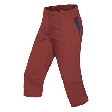 Ocún JAWS 3/4-Hose Herren Brown Brandy, dehnbar, elastischer Bund, 3 Taschen