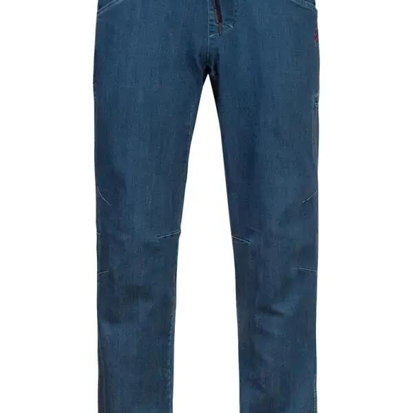 Men's denim climbing jeans with adjustable elastic waistband RAFIKI dark blue