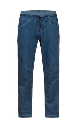 Pantalon escalade Rafiki TORRE II bleu denim taille élastique, ourlet extensible