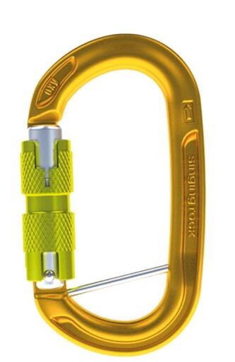 Singing Rock Oxy BC Aluminium-Karabiner, asymm. Verschluss TWL, leicht