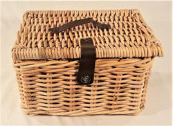 Panier de valise à pit-rieten + couvercle naturel