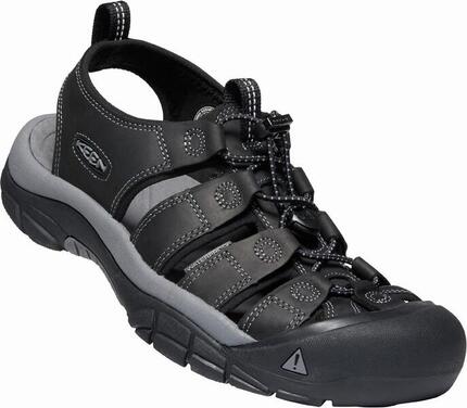 Sandales homme KEEN Newport noir/steel grey lacage bungee semelle EVA