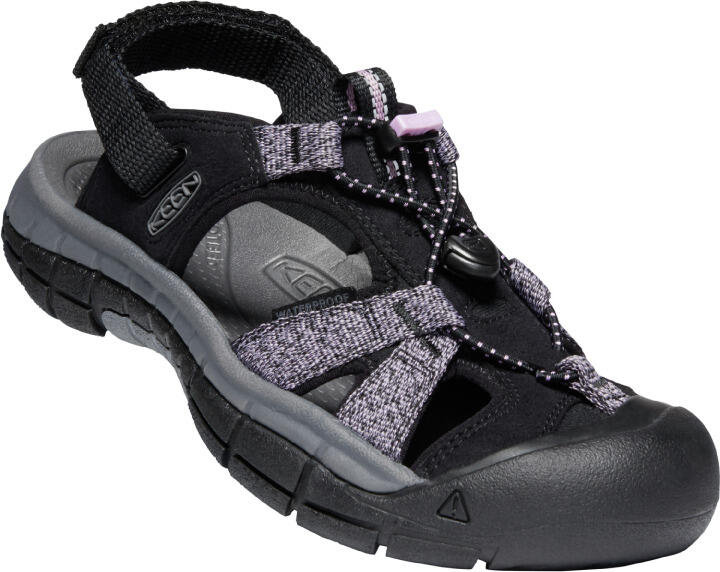 Sandales femme KEEN Ravine H2 noire / Dawn Pink, polyester séchage rapide, EVA 1/1