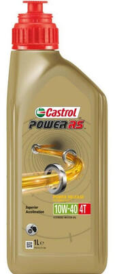 Olie castrol power rs 4t 10w-40 - fles à 1 liter.