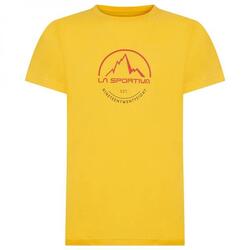 T-shirt La Sportiva jaune 100% coton bio regular fit encolure ronde XL