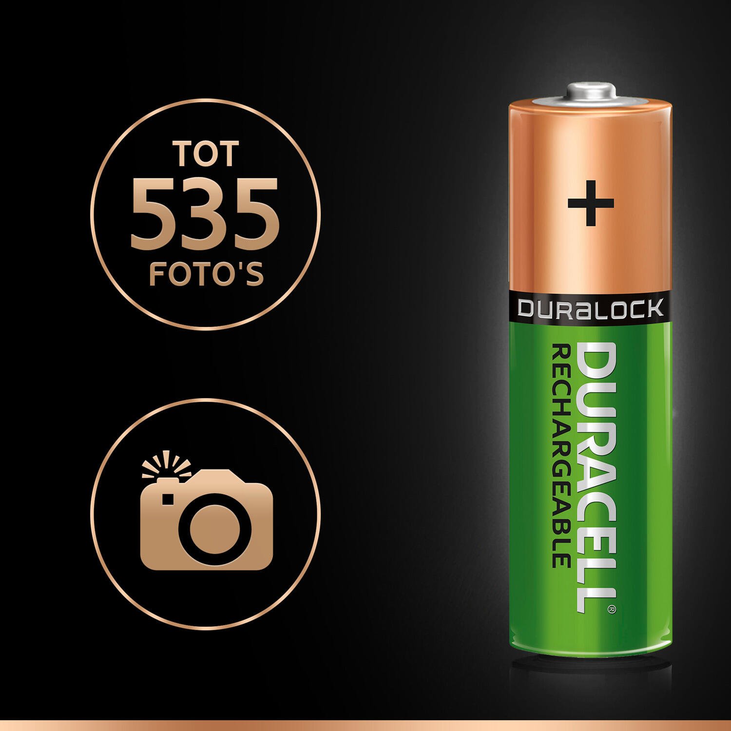 Pilas recargables AA Duracell NiMH 2500 mAh - Pack 4 5/6