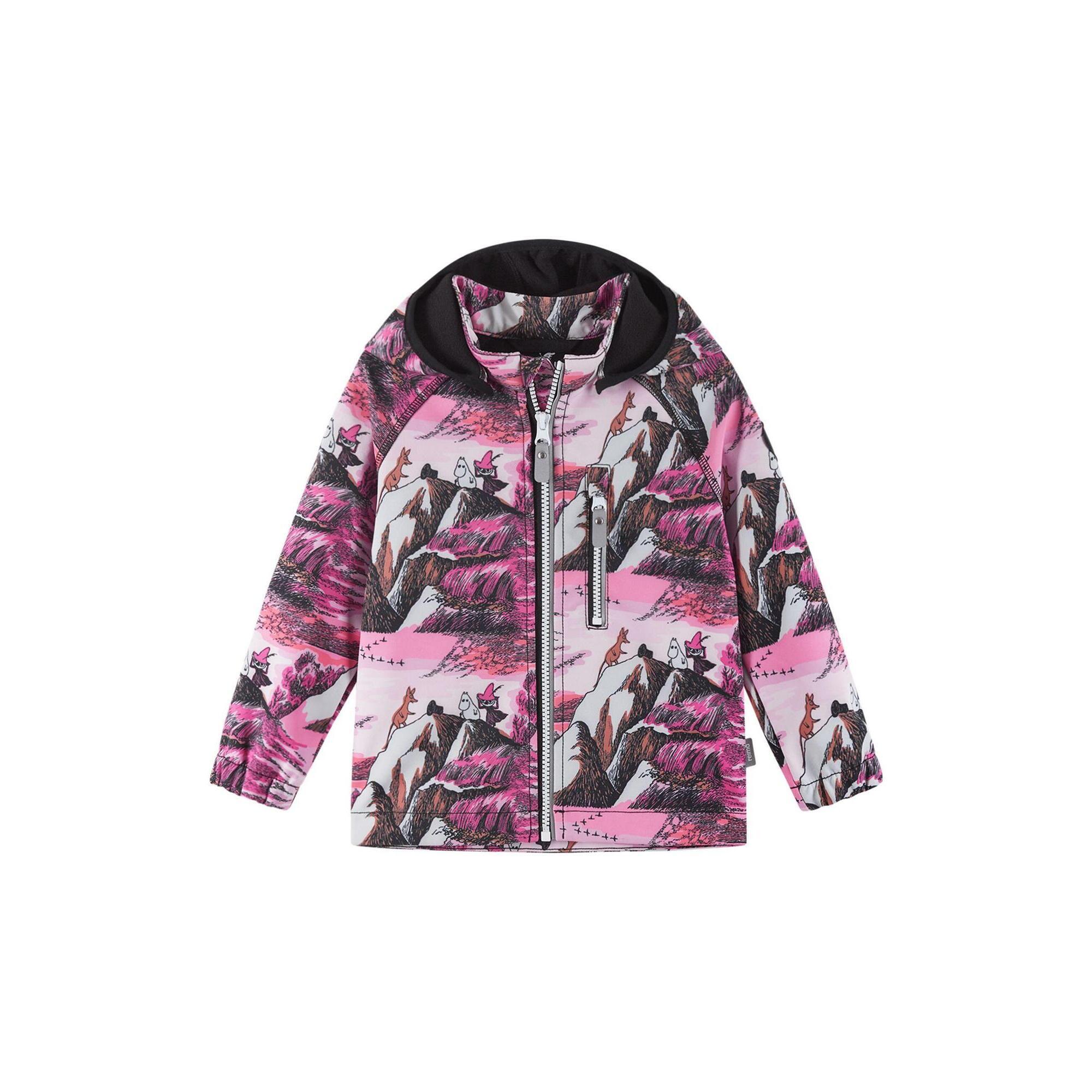 Reima - Veste Softshell Moomin Vantti - Touches Réfléchissantes - Softshell - Rose - Decathlon