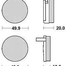 TRW MCB 32 Standard Brake Pads for Bicycle