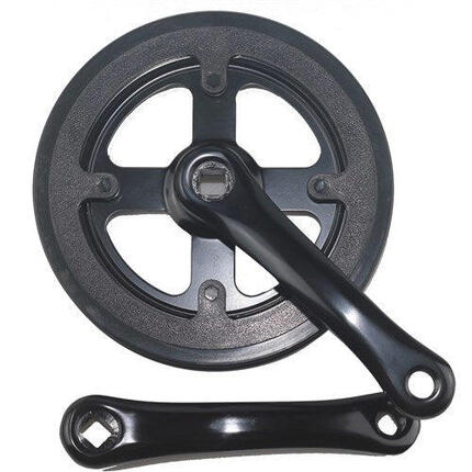 Pédalier Lasco 32 dents 140 mm double bord de protection noir