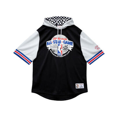 Korte mouwen hoodie van breigoed mitchell & ness all star