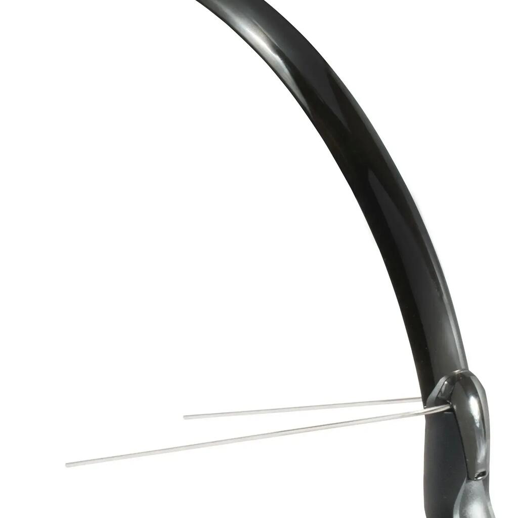 Eurofender Scatto mudguard set 28" x 51 mm - black, plastic, with fittings.