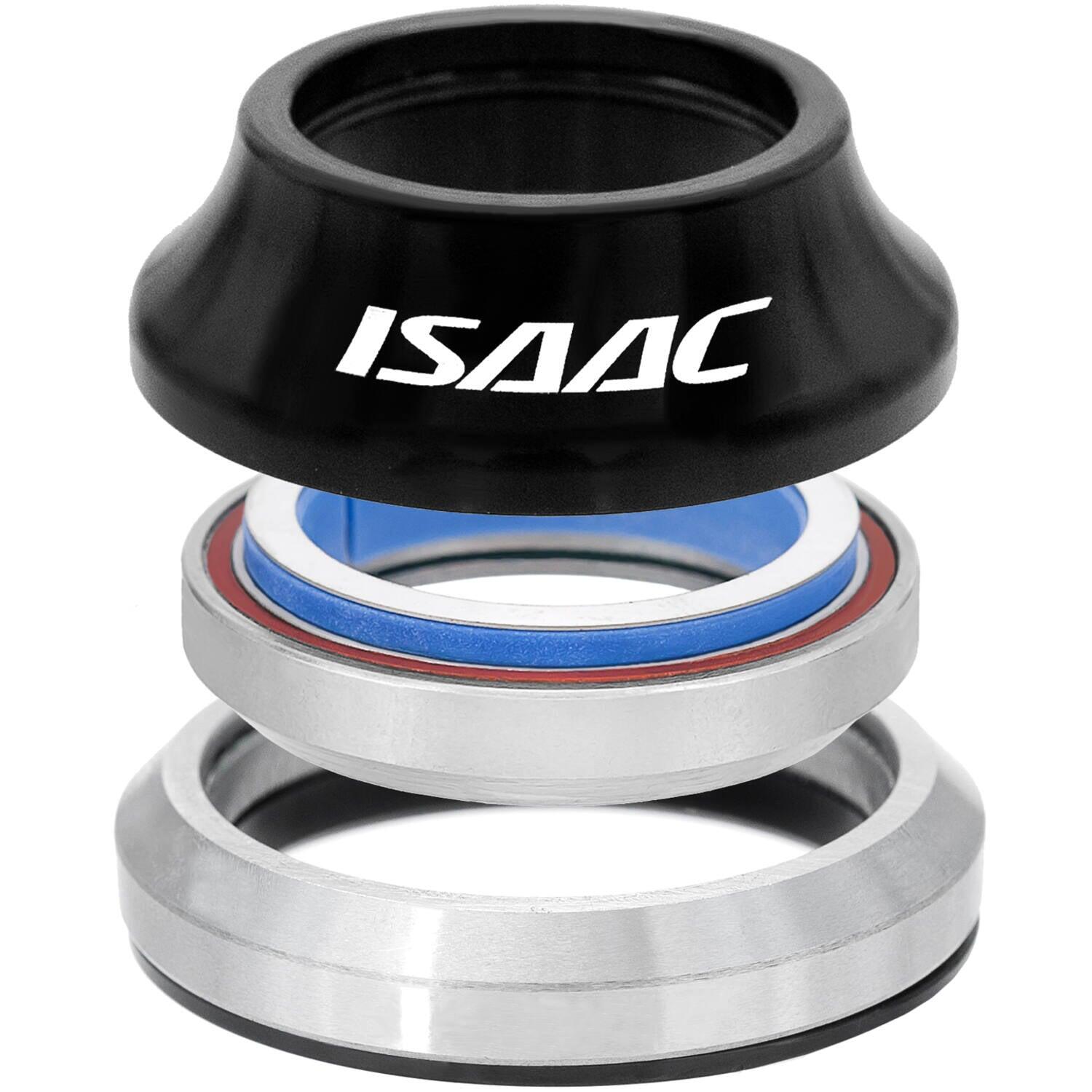 Isaac zestaw sterów 1 1/8 - 1 1/2 cala aluminium czarny